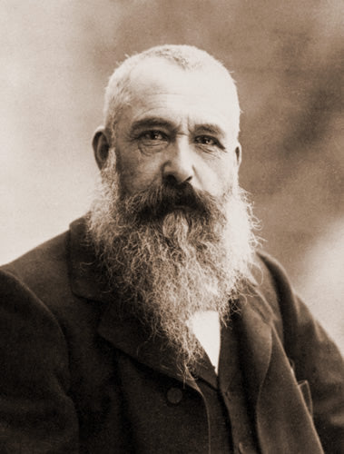 Self-portrait of Claude Monet in sepia.