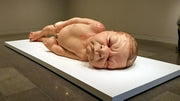 Giant baby sculpture