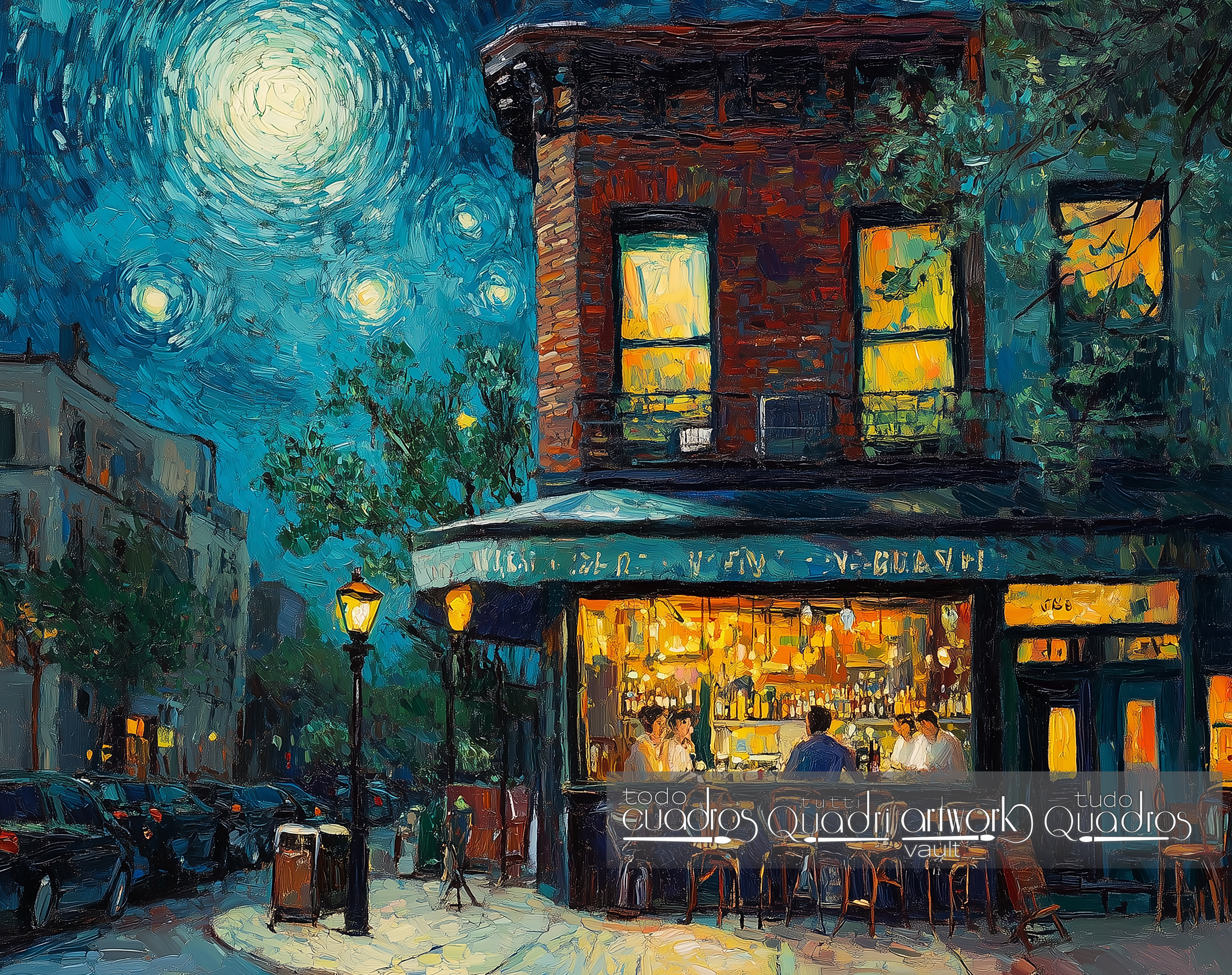 Night at the Café, modern Van Gogh style