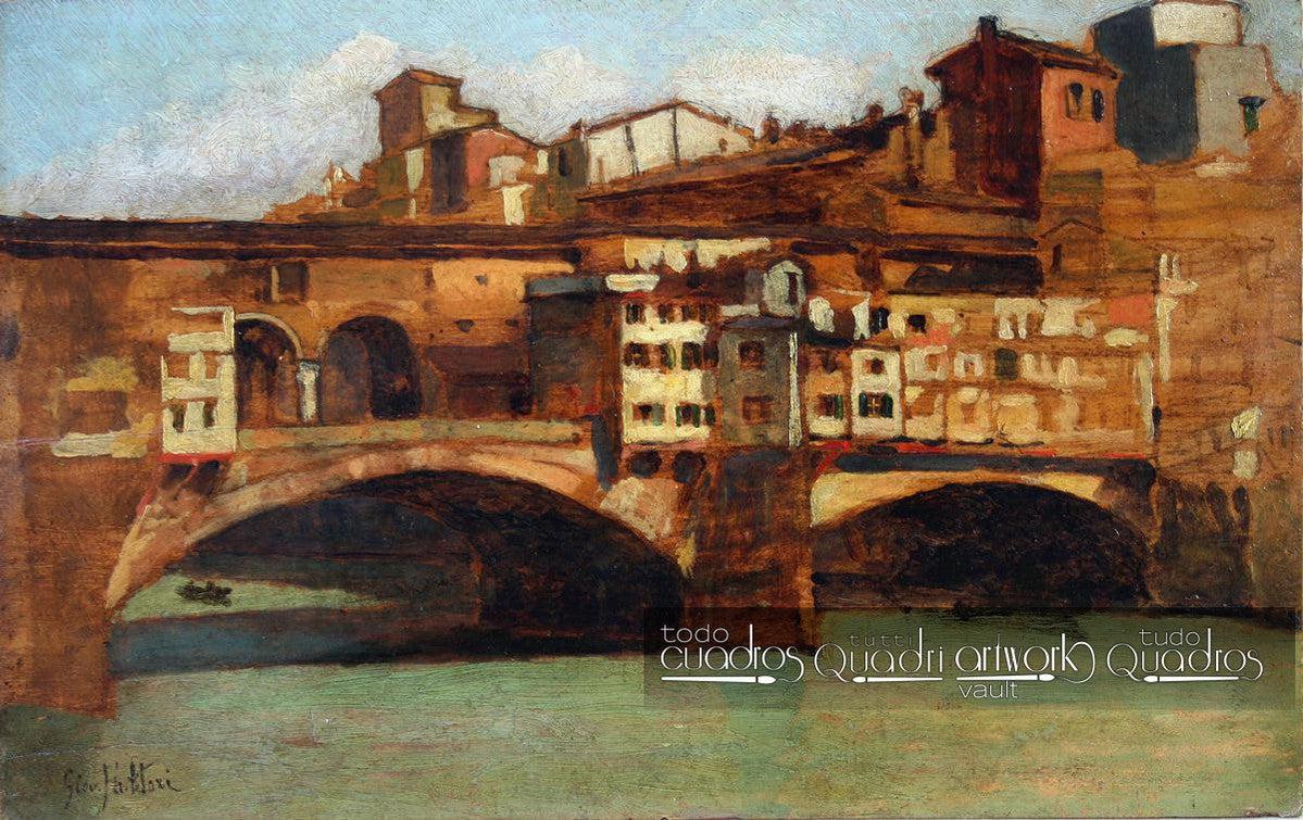 The Ponte Vecchio in Florence, <span class="nobr">G. Fattori</span>