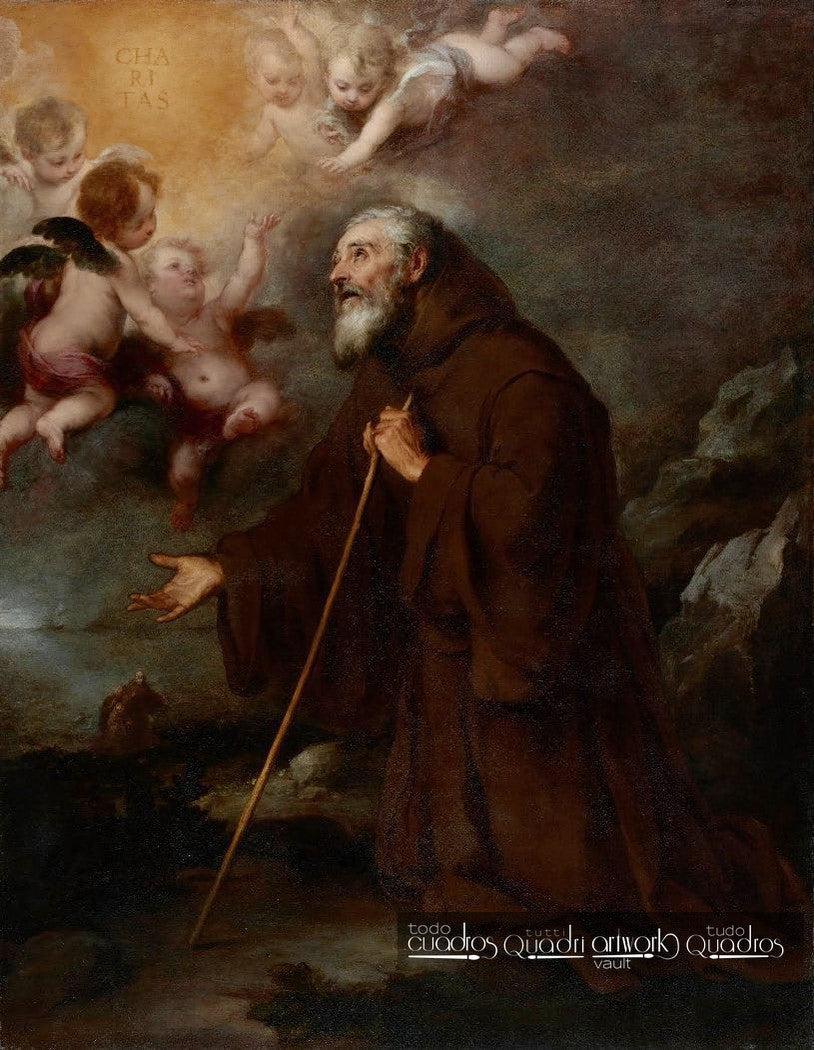 The Vision of Saint Francis of Paola, Murillo