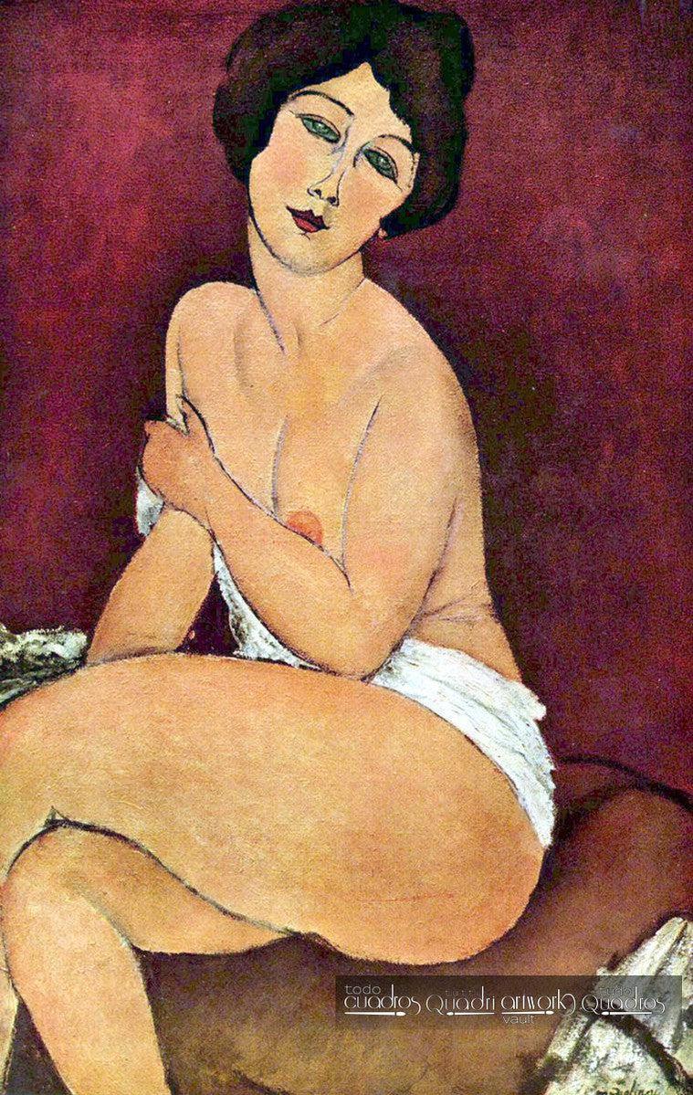 Seated Nude on the Sofa, Modigliani