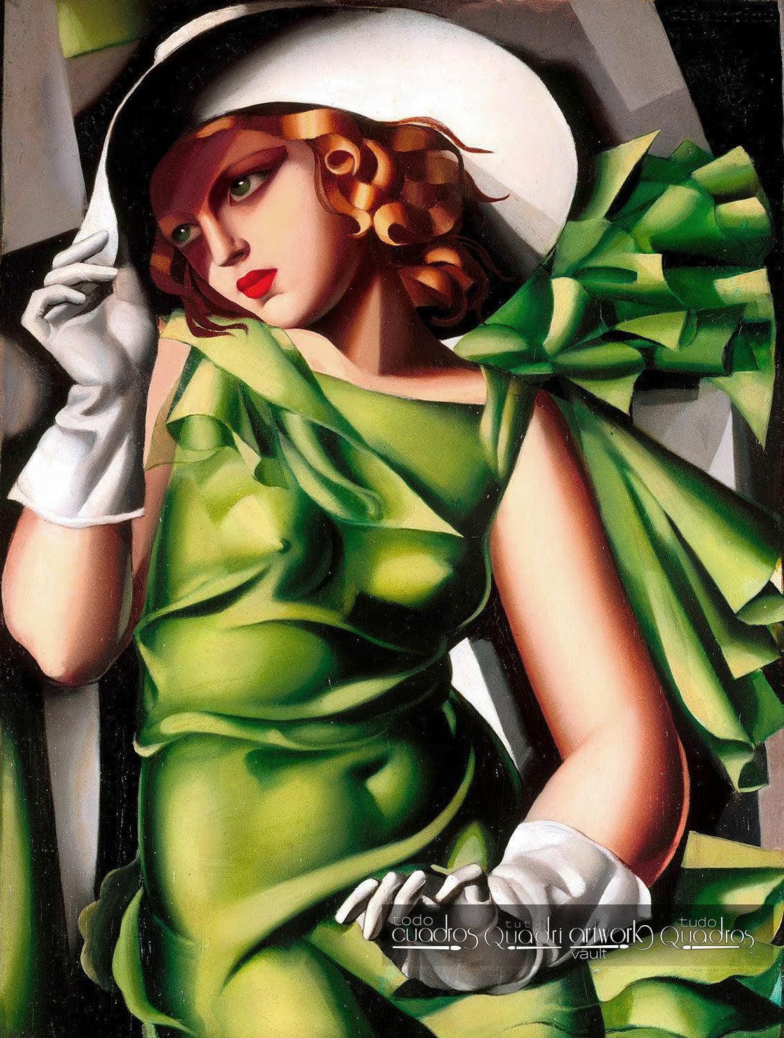 Young Lady with Gloves, Lempicka