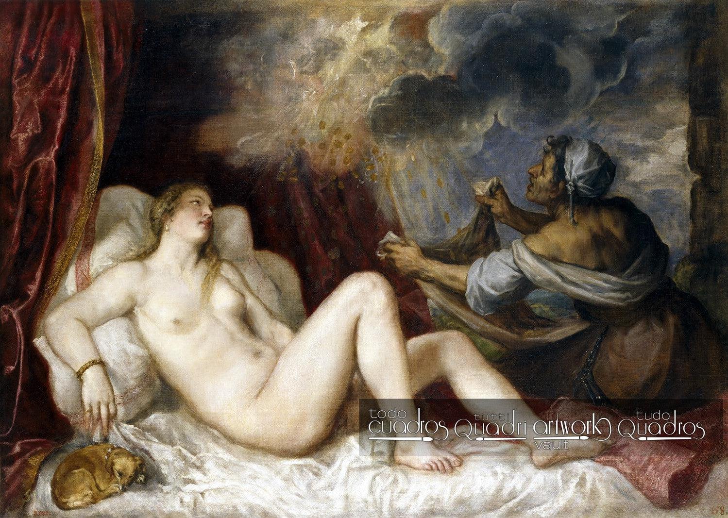 Danaë and the Shower of Gold, Titian